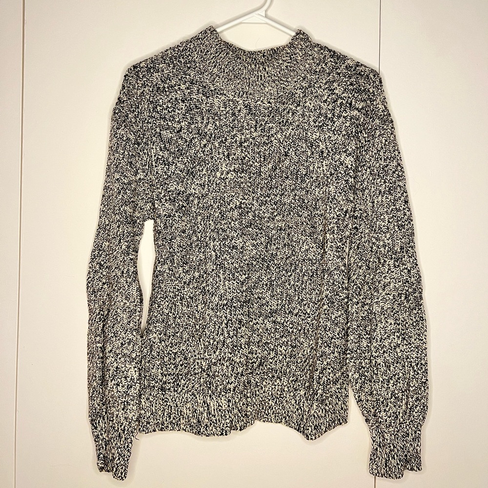 Black and white sweater